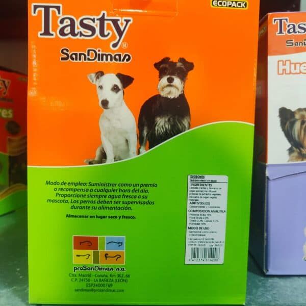 Tienda online TodoMASKOTAS - Dulces para perros sabor a pollo y vacuno en paquete Ecopack.