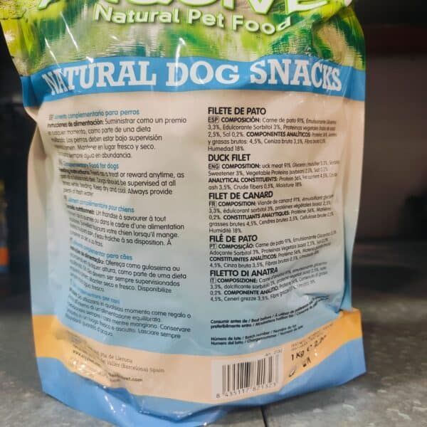 Alimento natural para perros, snacks de pato y pollo en tienda online TodoMASKOTAS.