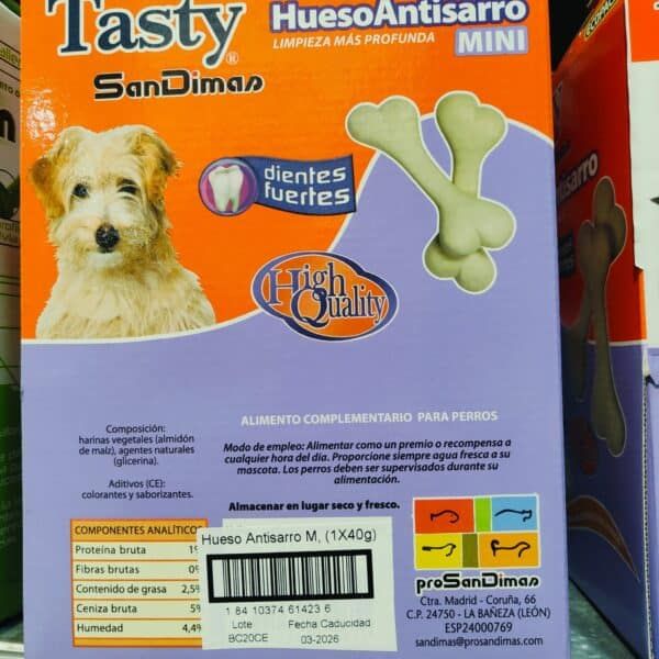 Hueso antisarro para perros, mordedor de alta calidad, complemento dental para mascotas saludables y felices.