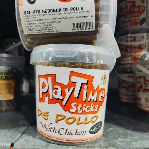 Stiks de pollo para mascotas, snacks para perros Play Time.