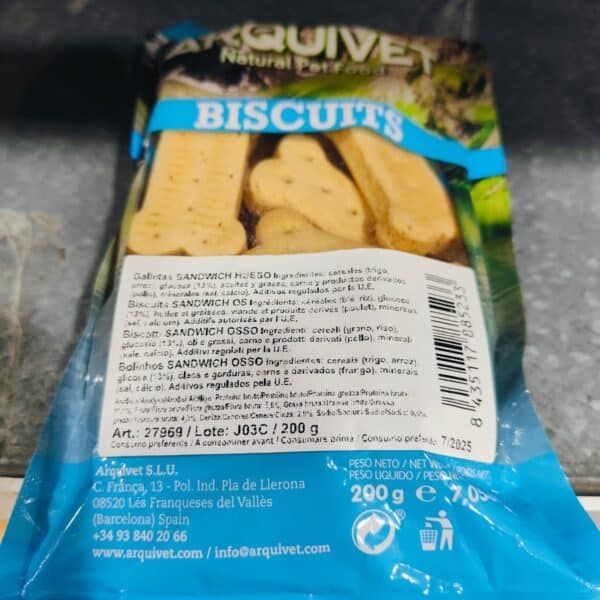 Biscuitos para perros en empaque de tienda online TodoMASKOTAS.