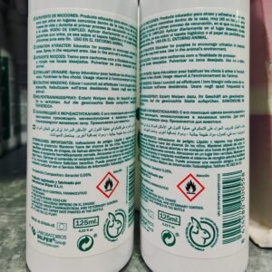 Aromas de micciones en envase de 125 ml con símbolo de peligro para productos inflamables.