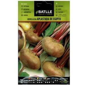 Remolacha aplacada de Egipto para huerto y jardín, semillas de calidad para cultivo saludable.