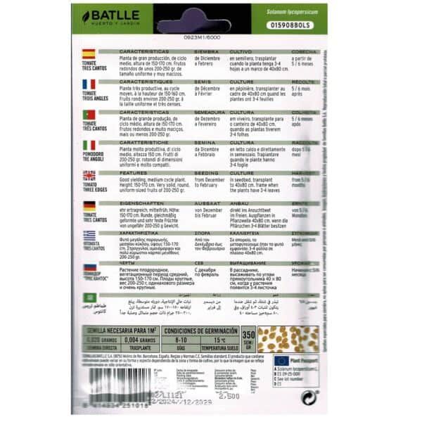 Semillas de tomate para plantación, cultivo y cosecha, ideal para huertos y jardines, con alto rendimiento y fácil germinación.