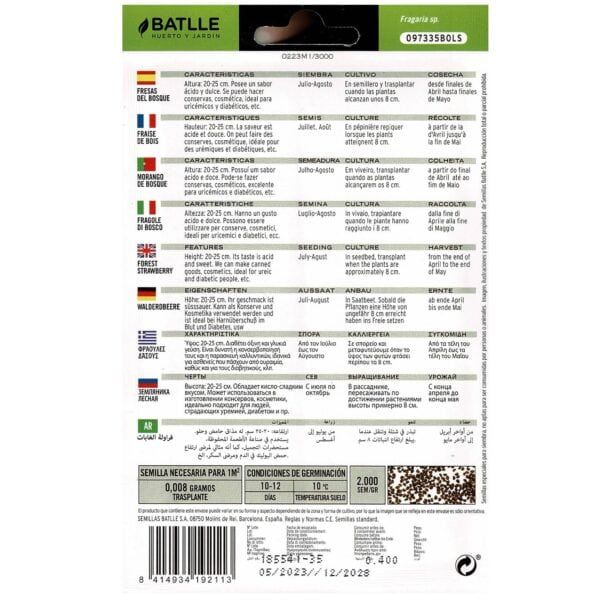 Jardinería, semillas de frambuesa de bosque, cultivo y cosecha, planta resistente al fin de mayo, semillas para sembrar y transplantar en abril y mayo.