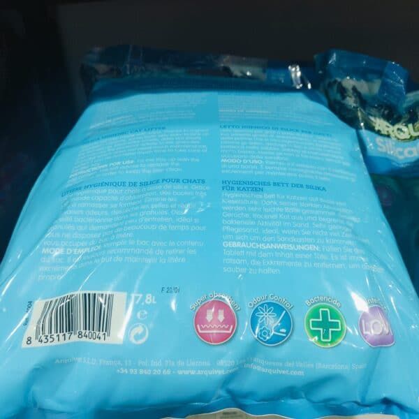 Bolas de absorbente para gato en paquete de 17.8 litros, higiénico y antibacterial.