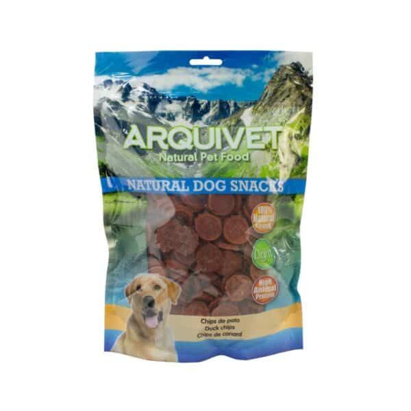 Chips de pato naturales para perros – snack saludable y nutritivo.