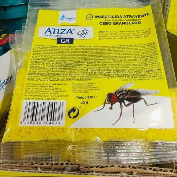 Insecticida atrayente granulado para control de moscas, 25 g, en tienda TodoMASKOTAS.