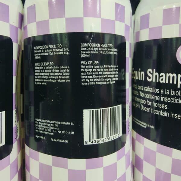 Bañador para cabello de caballos con champú biotina en tienda online TodoMASKOTAS.