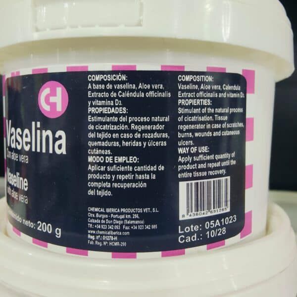Vaselina aloe vera para heridas y quemaduras, crema cicatrizante.