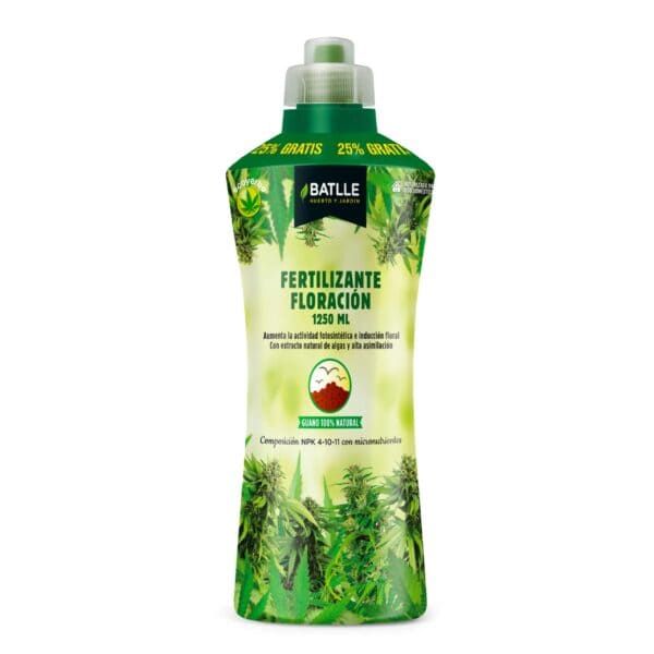 Fertilizante de floración natural para plantas, 1250 ML, con extracto de algas.