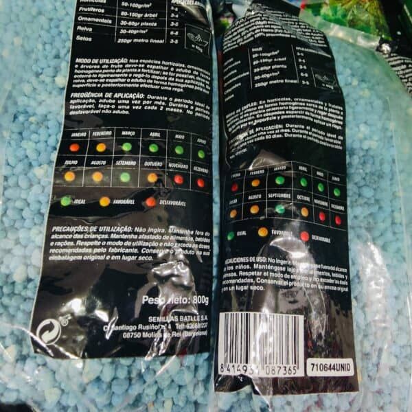 Vegetales decorativos de colores para decoración de jardín o proyectos creativos, volumen en bolsas de 800g.