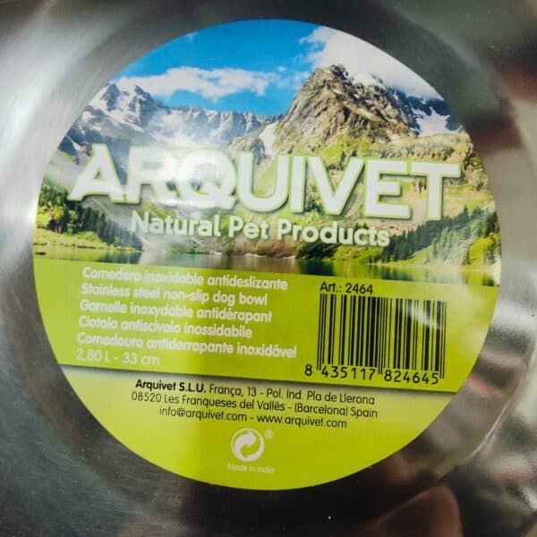 Comedero antideslizante para mascotas, cuenco de acero inoxidable sin deslizamiento.