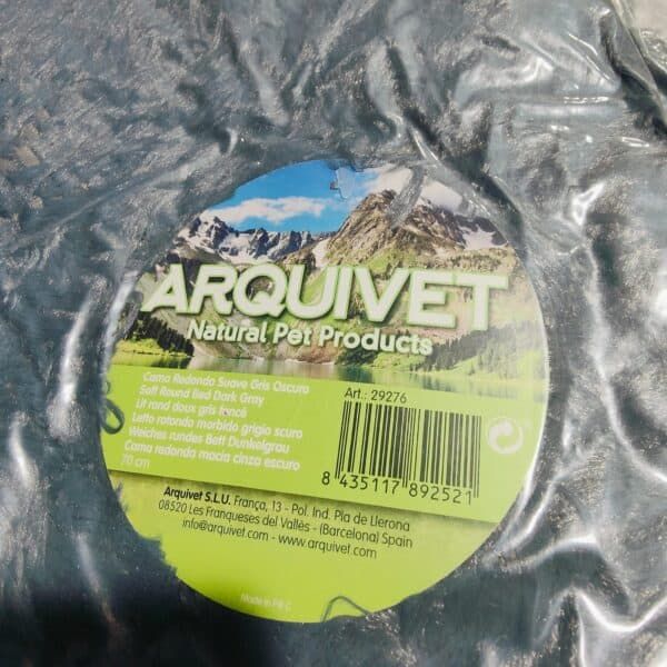 Cuerda redonda suave gris oscuro para mascotas, 70 cm, arpillera Natural Pet Products.