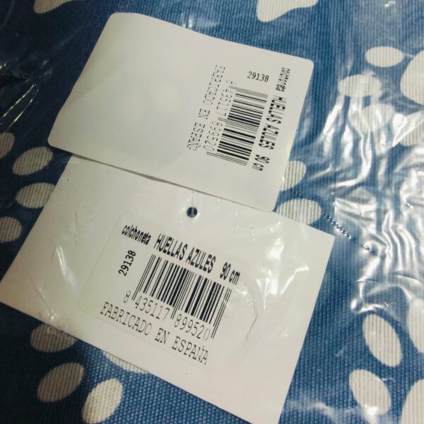 Tira de suela azul de 90 cm para disfraz infantil, fabricada en España en TodoMASKOTAS.