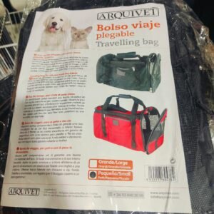 Bolso de viaje plegable para mascotas, tamaño grande y pequeño ideal para viajes con perros y gatos.