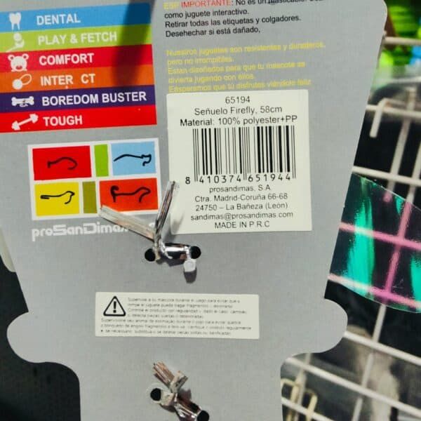 Plástico del peluche Firefly, tamaño 58cm, hecho de poliéster y PP, ideal para mascotas resistentes y duraderas.