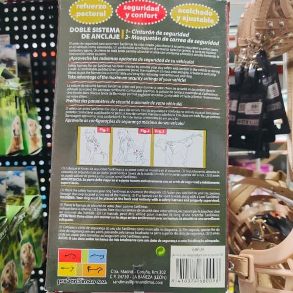 Puede caminar con arnés de seguridad para perros, con hebilla y correa ajustable, en tienda de mascotas.