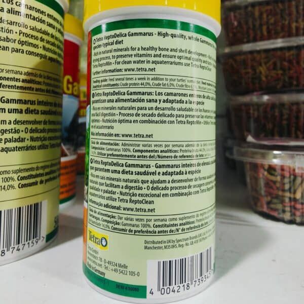 Gammarus de Tetra para tortugas, suplemento alimenticio natural y saludable para una dieta equilibrada.