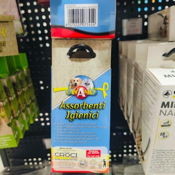 Cuidado para mascotas, absorbente higiénico para perros, opción para control de olores y limpieza, en paquete de 15 unidades.