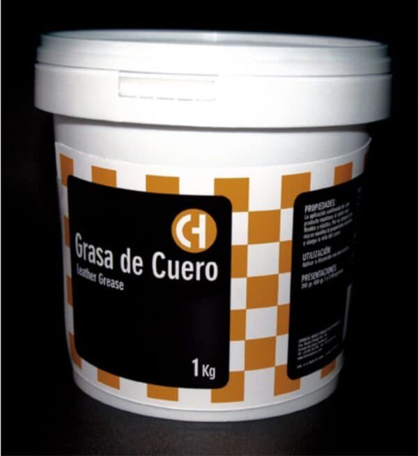 Grasa de cuero para restaurar y cuidar productos de cuero, 1 kg, para artesanía y tapizados.