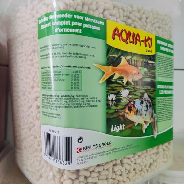 Aqua-Ki pienso para peces, alimento completo para acuarios de peces ornamentales.
