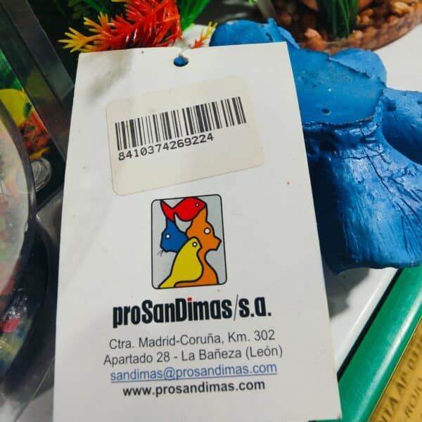 Colgante de madera con aves de colores, identificación educativa y decorativa para niños.