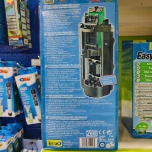 Tapa de filtro para acuarios con tecnología EasyCrystal y Bio Filter Balls, ideal para mantener el agua limpia y cristalina.