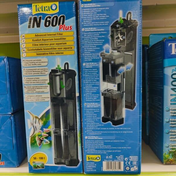 Tetra IN 600 Plus filtro para acuarios agua dulce y salada envasado.