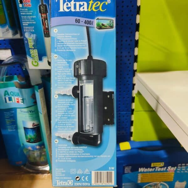 Filtro de agua Tetra Tec 60-400L para acuarios de 12 a 70 litros, alta calidad y fácil montaje.