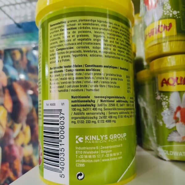 Flakes de pescado para mascotas, 400g, alimento para peces y animales acuáticos.