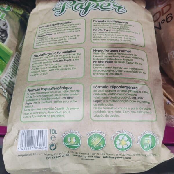 Papelería ecológica para mascotas en tienda online TodoMASKOTAS. Papel reciclado, biodegradable, hypoallergenic y con control de olores.