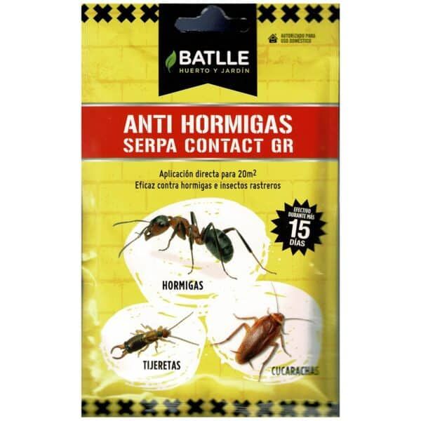 Anti hormigas Serpa Contact GR - Cebo eficaz para eliminar hormigas y plagas en el hogar y jardín.