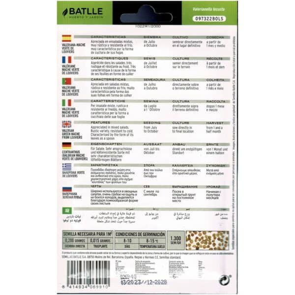 Batlle semillas de hierbas en paquetes de 1 litro y medio para germinar germen semilla cultivo jardinería productos agrícola.
