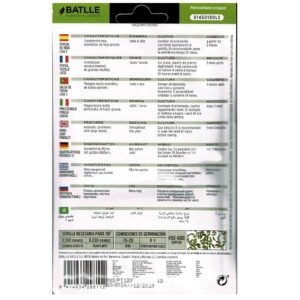 Semilla de petunia morada para jardín, cultivo directa, germinación en 15-20 días, ideal para flores coloridas en verano.