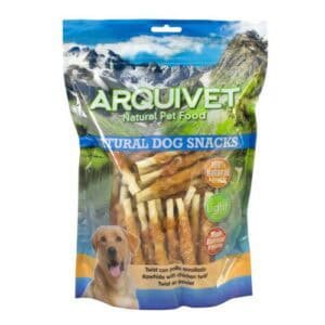 Arquet vet snacks para perros, proteínas naturales, refuerzan la salud dental y favorecen la digestión saludable.