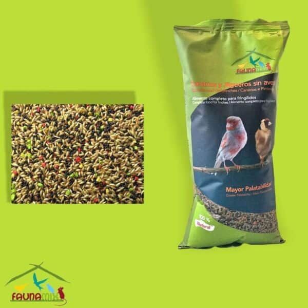 Semillas para aves Mayor Palatablanda, alimentador completo, sin avejamiento, paquete de 100 g.