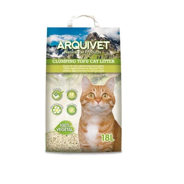 ArquiVet arena de sílice para gatos con toque natural, 18 litros, apta para desodorizar y absorber olores.