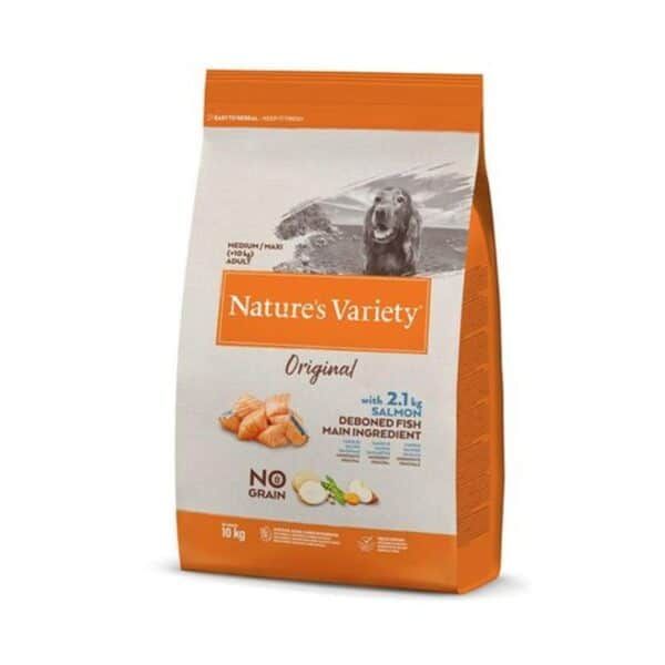 Alimento para perros Nature's Variety Original con salmón y pescado debonado, 10 kg.