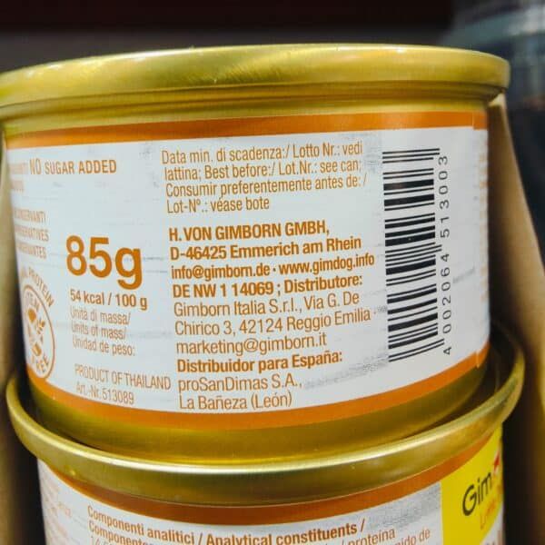 Aceite de pescado en lata, producto natural y saludable, con 85g de omega 3 para una dieta equilibrada.