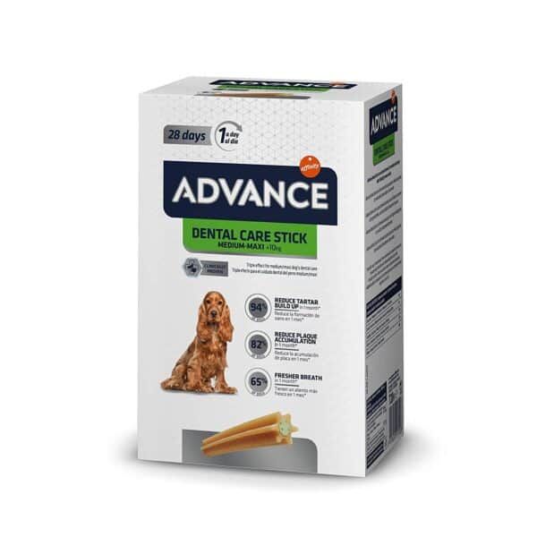 Advance DentalsCare Stick para perros, cuidado bucal, reducción de placa y aliento fresco, 28 días.