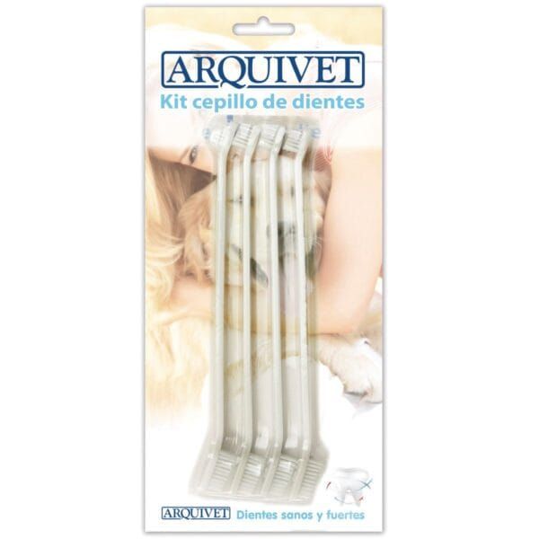 Cepillo de dientes para mascotas, kit de higiene bucal para perros y gatos.