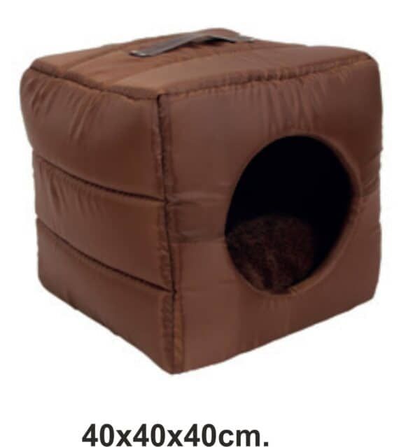 Tuna para gato de tamaño 40x40x40cm, material suave y cómodo.