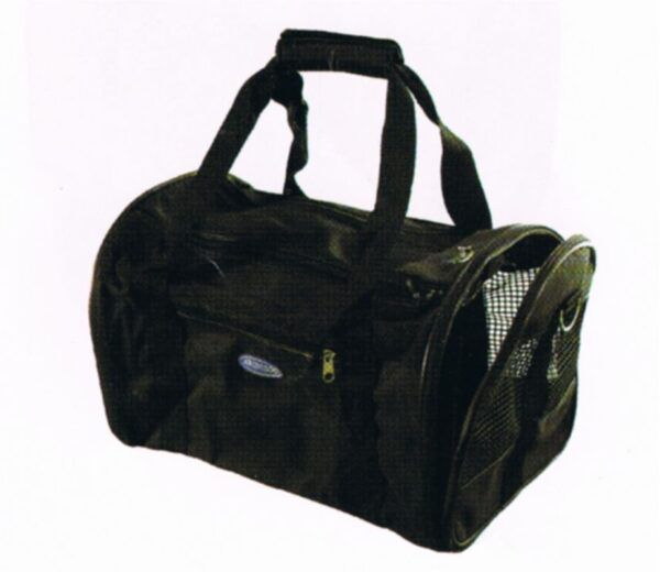 Bolsa de deporte negra, ideal para gimnasio, viajes y uso diario, resistente y espaciosa.
