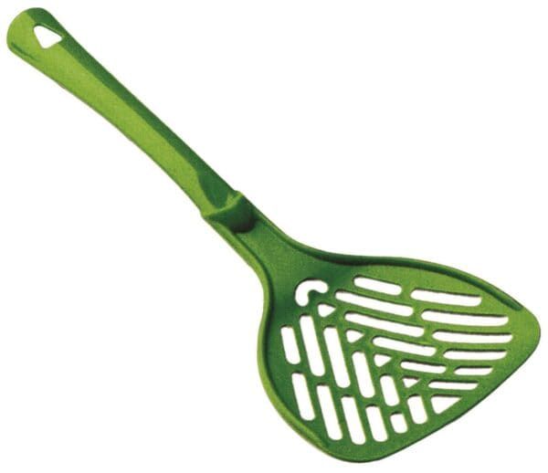 Paleta para arena gatos con agujeros, herramienta de juego y limpieza para mascotas.