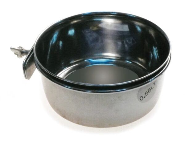 Cazo de acero inoxidable con perno de sujeción para cocina profesional o uso doméstico.