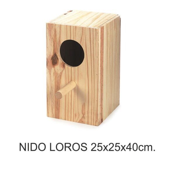 Mangles para loros de madera natural, 25x25x40cm, ideal para mascotas en tienda online TodoMASKOTAS.