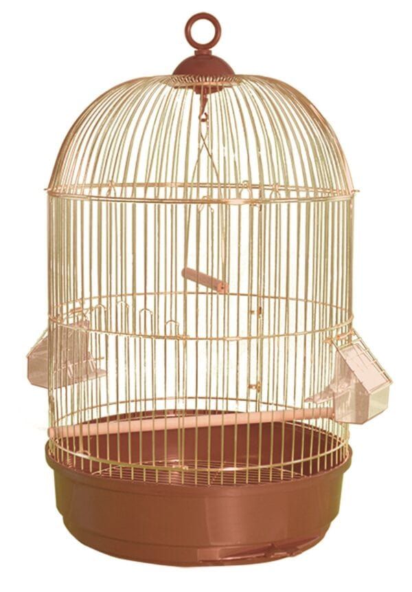 Valla de jaula para pájaros en color rosa, tamaño mediano y resistente para aves pequeñas y medianas.