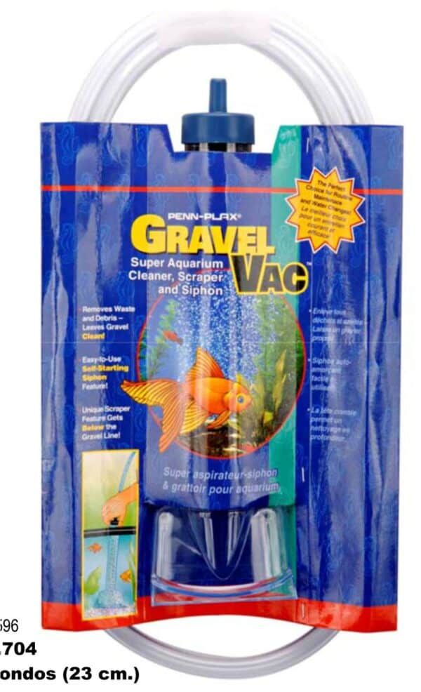 Filtro de acuario para limpieza y sifonado, ideal para acuarios de mascotas y peces.