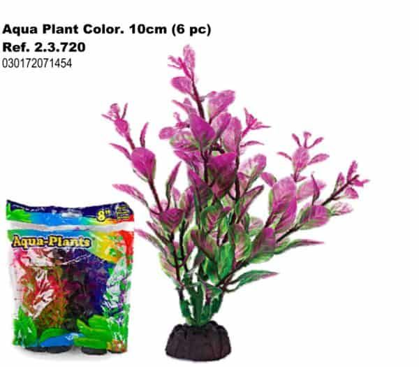 Aqua Plant Color artificial plant in pot for decorations.